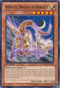 Hieratic Dragon of Nebthet [GAOV-EN021] Common | Shuffle n Cut Hobbies & Games