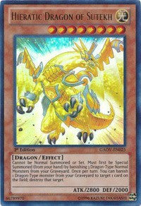 Hieratic Dragon of Sutekh [GAOV-EN025] Ultra Rare | Shuffle n Cut Hobbies & Games