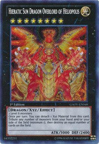 Hieratic Sun Dragon Overlord of Heliopolis [GAOV-EN048] Secret Rare | Shuffle n Cut Hobbies & Games