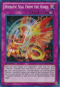 Hieratic Seal From the Ashes [GAOV-EN088] Secret Rare | Shuffle n Cut Hobbies & Games