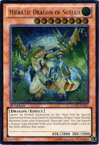 Hieratic Dragon of Sutekh (UTR) [GAOV-EN025] Ultimate Rare | Shuffle n Cut Hobbies & Games