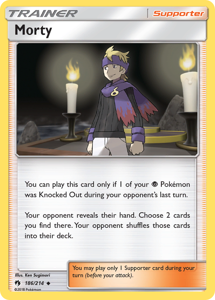 Morty (186/214) [Sun & Moon: Lost Thunder] | Shuffle n Cut Hobbies & Games