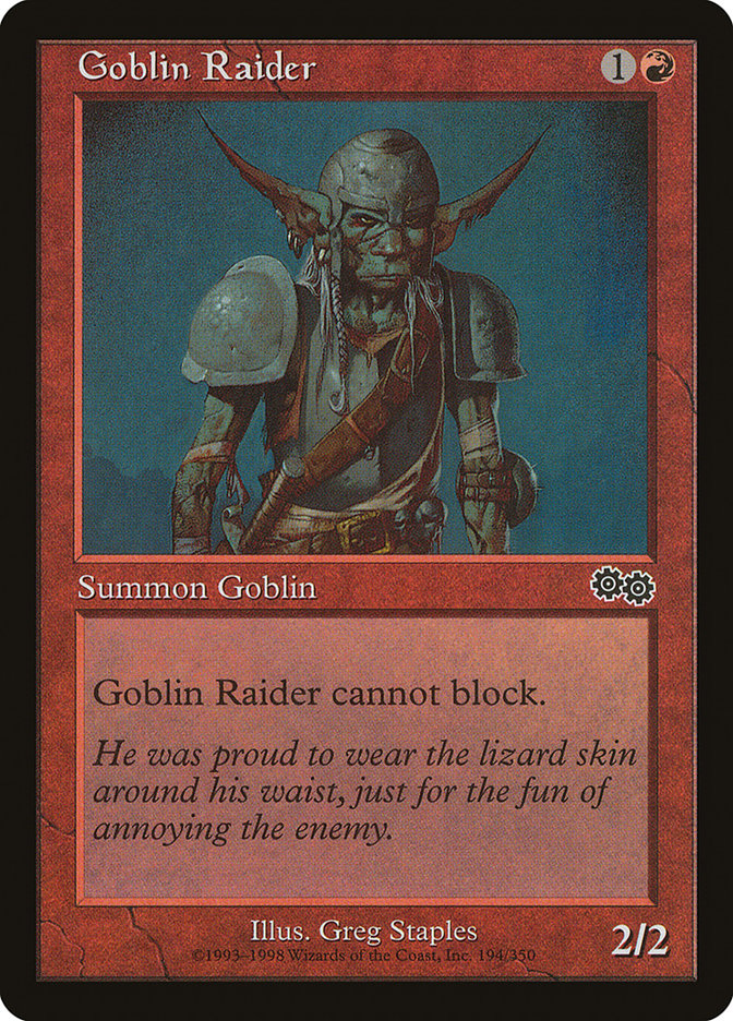 Goblin Raider [Urza's Saga] | Shuffle n Cut Hobbies & Games