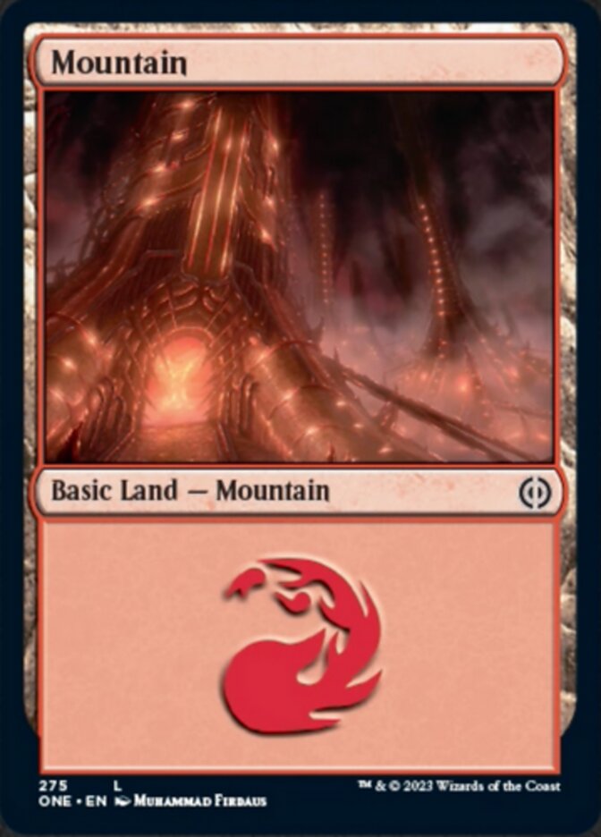 Mountain (275) [Phyrexia: All Will Be One] | Shuffle n Cut Hobbies & Games