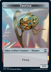 Thopter // Treasure Double-Sided Token [Dungeons & Dragons: Adventures in the Forgotten Realms Commander Tokens] | Shuffle n Cut Hobbies & Games