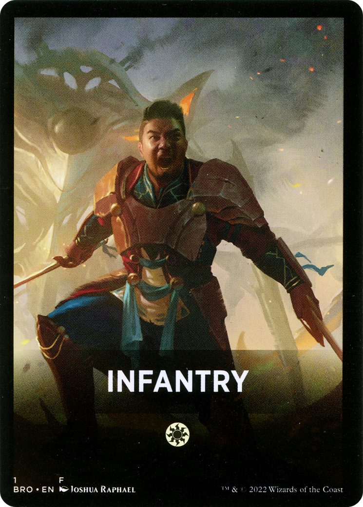 Infantry Theme Card [The Brothers' War Tokens] | Shuffle n Cut Hobbies & Games