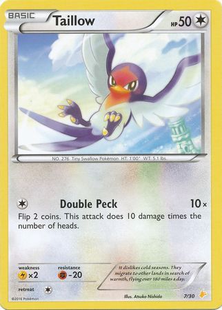 Taillow (7/30) [XY: Trainer Kit 3 - Pikachu Libre] | Shuffle n Cut Hobbies & Games