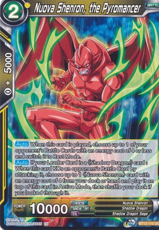 Nuova Shenron, the Pyromancer [BT12-110] | Shuffle n Cut Hobbies & Games