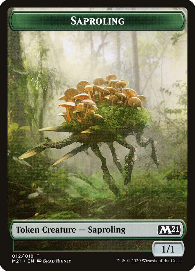 Saproling Token [Core Set 2021 Tokens] | Shuffle n Cut Hobbies & Games