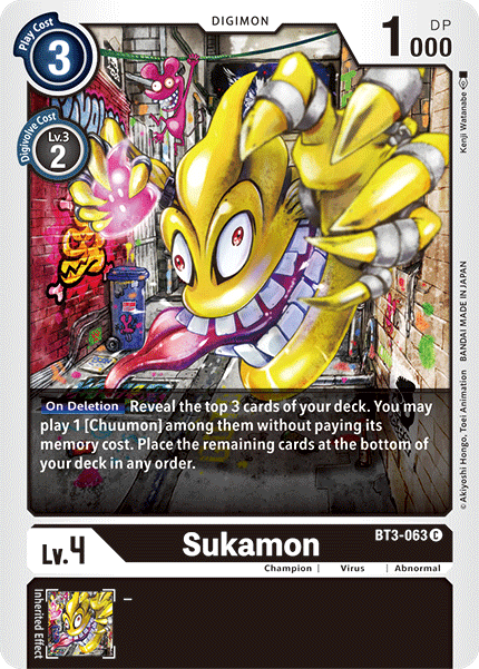 Sukamon [BT3-063] [Release Special Booster Ver.1.5] | Shuffle n Cut Hobbies & Games