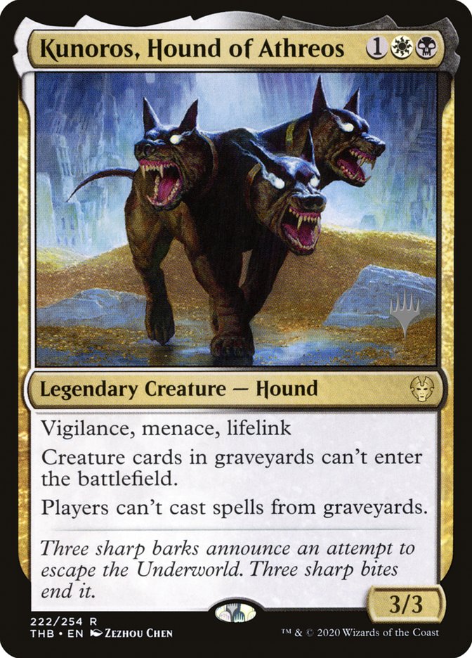 Kunoros, Hound of Athreos (Promo Pack) [Theros Beyond Death Promos] | Shuffle n Cut Hobbies & Games