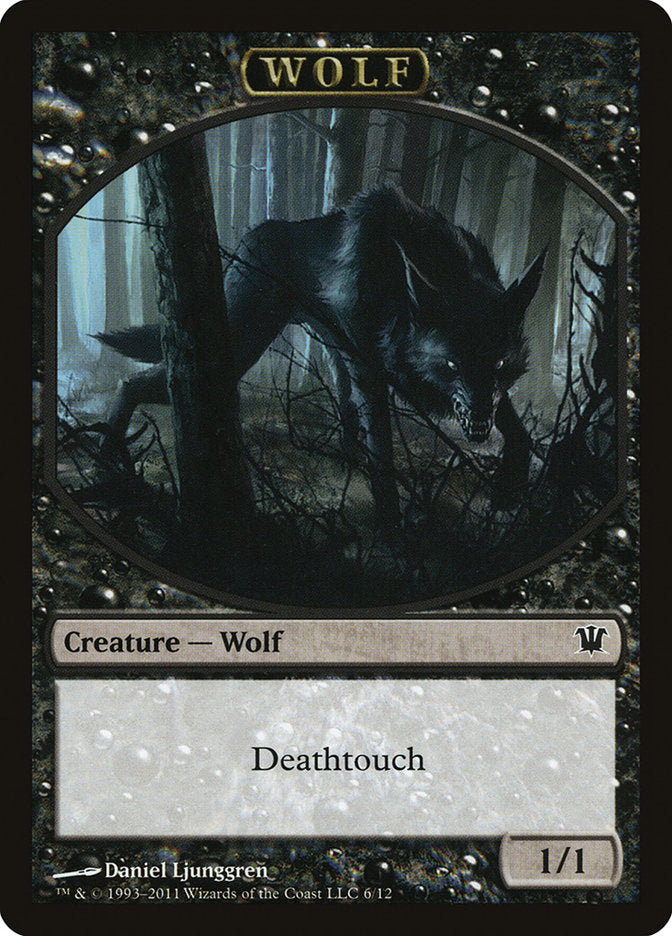 Wolf Token (6/12) [Innistrad Tokens] | Shuffle n Cut Hobbies & Games