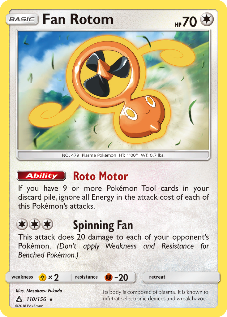 Fan Rotom (110/156) [Sun & Moon: Ultra Prism] | Shuffle n Cut Hobbies & Games