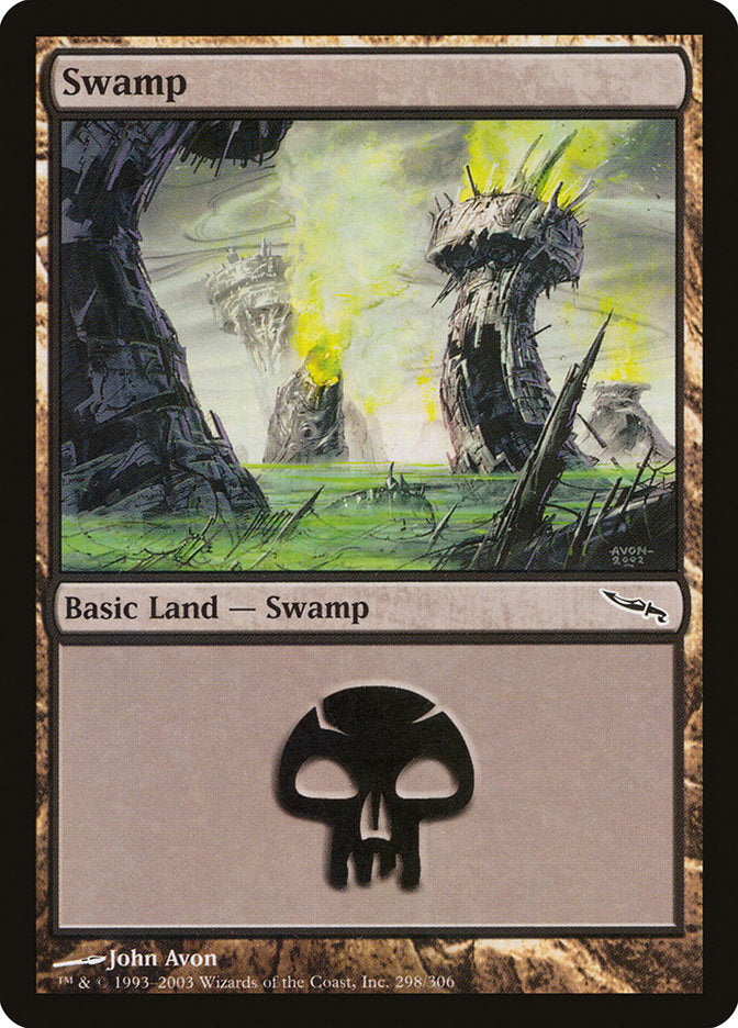 Swamp (298) [Mirrodin] | Shuffle n Cut Hobbies & Games