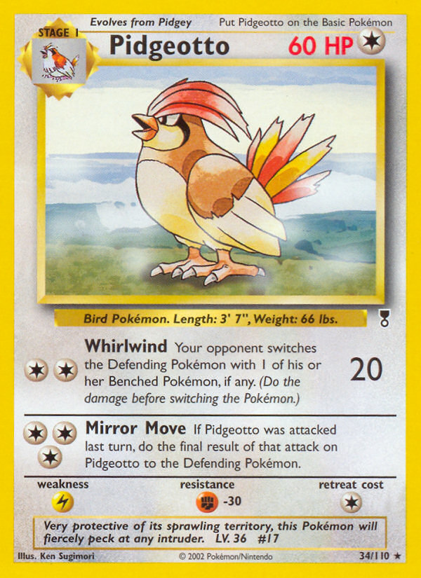 Pidgeotto (34/110) [Legendary Collection] | Shuffle n Cut Hobbies & Games