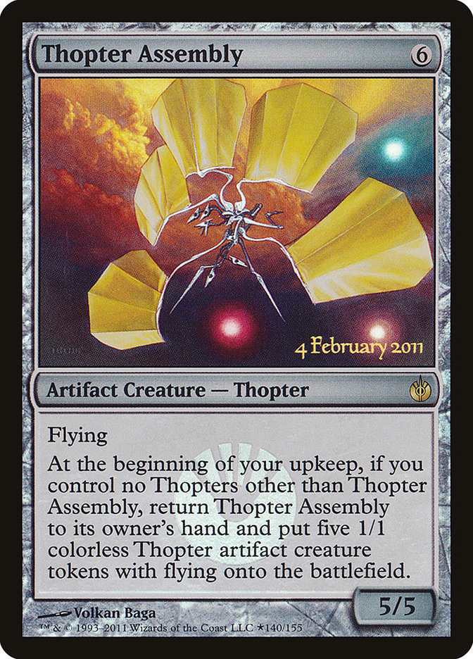 Thopter Assembly [Mirrodin Besieged Prerelease Promos] | Shuffle n Cut Hobbies & Games