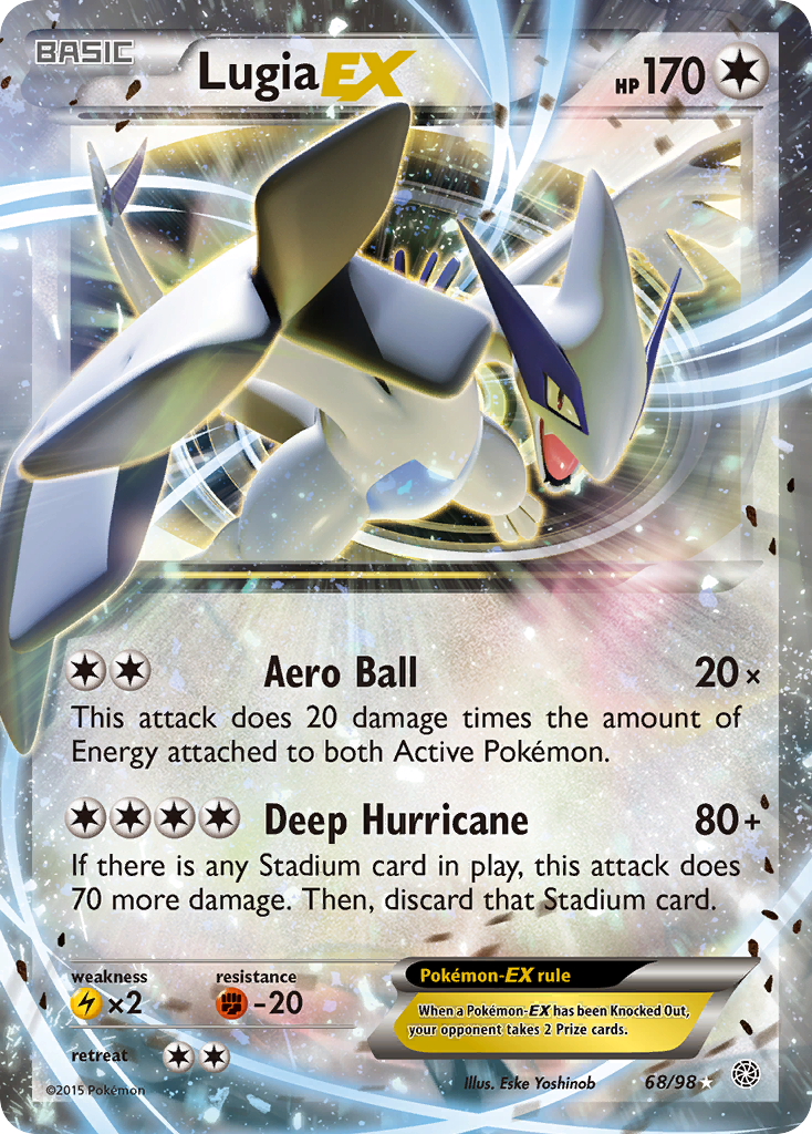 Lugia EX (68/98) [XY: Ancient Origins] | Shuffle n Cut Hobbies & Games