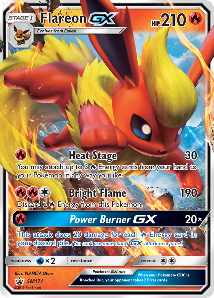 Flareon GX (SM171) [Sun & Moon: Black Star Promos] | Shuffle n Cut Hobbies & Games