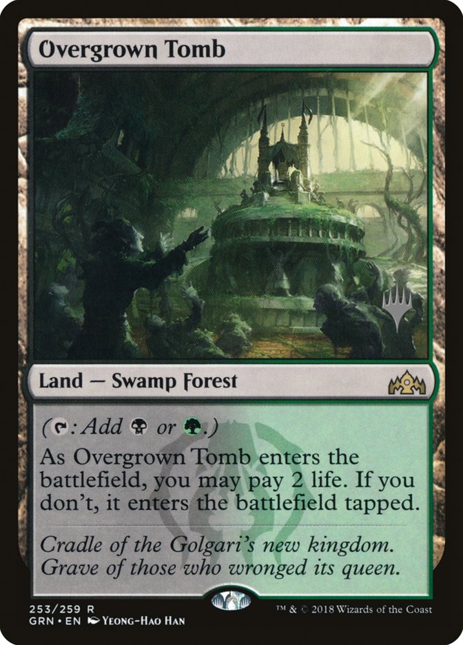 Overgrown Tomb (Promo Pack) [Guilds of Ravnica Promos] | Shuffle n Cut Hobbies & Games