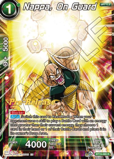 Nappa, on Guard (BT15-085) [Saiyan Showdown Prerelease Promos] | Shuffle n Cut Hobbies & Games