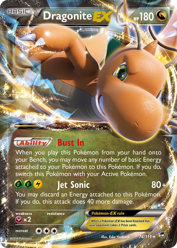 Dragonite EX (74/111) [XY: Furious Fists] | Shuffle n Cut Hobbies & Games