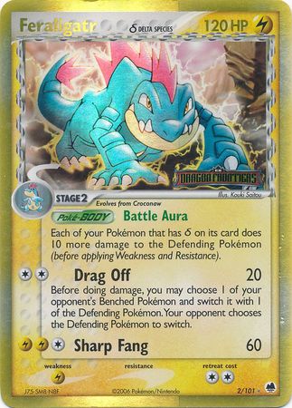 Feraligatr (2/101) (Delta Species) (Stamped) [EX: Dragon Frontiers] | Shuffle n Cut Hobbies & Games