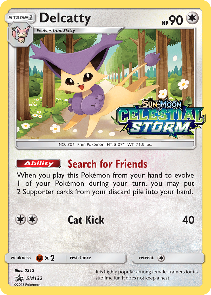 Delcatty (SM132) [Sun & Moon: Black Star Promos] | Shuffle n Cut Hobbies & Games