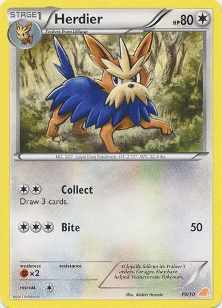 Herdier (19/30) [Black & White: Trainer Kit - Excadrill] | Shuffle n Cut Hobbies & Games