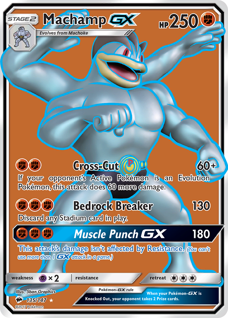 Machamp GX (135/147) [Sun & Moon: Burning Shadows] | Shuffle n Cut Hobbies & Games