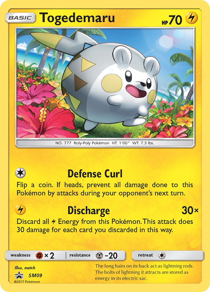 Togedemaru (SM09) [Sun & Moon: Black Star Promos] | Shuffle n Cut Hobbies & Games