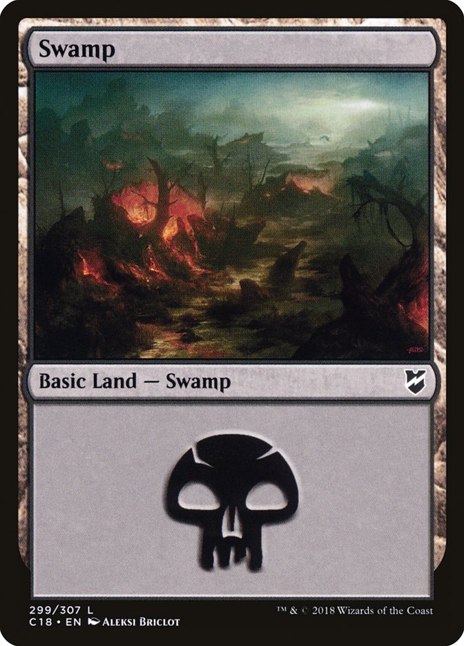 Swamp (299) [Commander 2018] | Shuffle n Cut Hobbies & Games