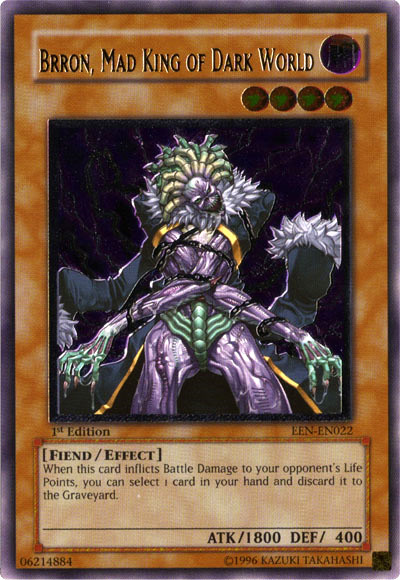 Brron, Mad King of Dark World [EEN-EN022] Ultimate Rare | Shuffle n Cut Hobbies & Games