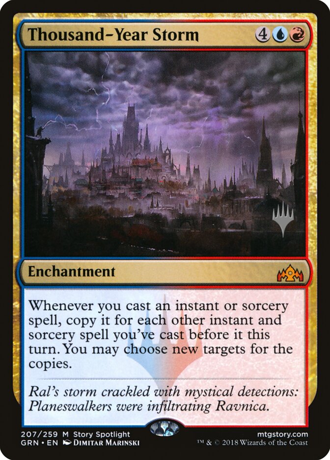 Thousand-Year Storm (Promo Pack) [Guilds of Ravnica Promos] | Shuffle n Cut Hobbies & Games