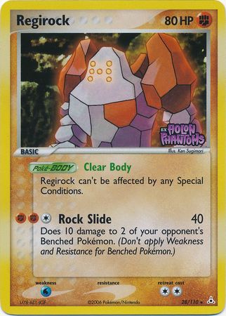 Regirock (28/110) (Stamped) [EX: Holon Phantoms] | Shuffle n Cut Hobbies & Games