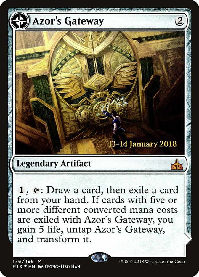 Azor's Gateway // Sanctum of the Sun [Rivals of Ixalan Prerelease Promos] | Shuffle n Cut Hobbies & Games