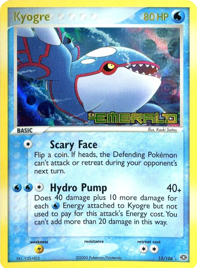 Kyogre (15/106) (Stamped) [EX: Emerald] | Shuffle n Cut Hobbies & Games