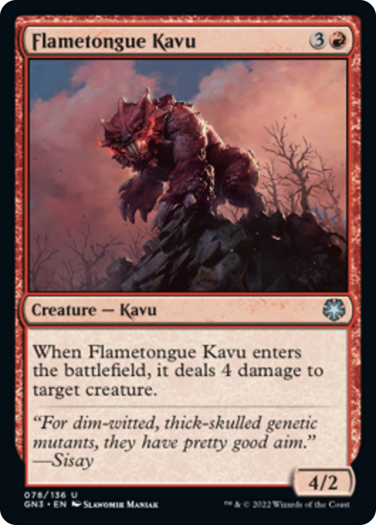 Flametongue Kavu [Game Night: Free-for-All] | Shuffle n Cut Hobbies & Games