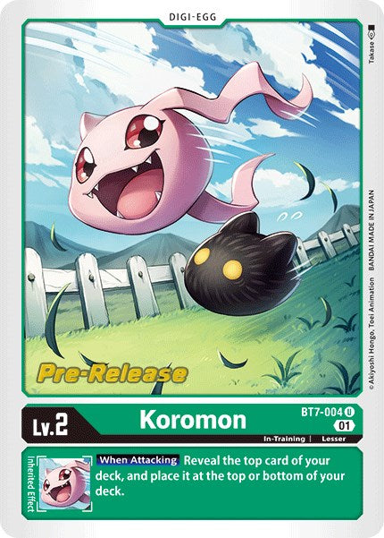 Koromon [BT7-004] [Next Adventure Pre-Release Cards] | Shuffle n Cut Hobbies & Games