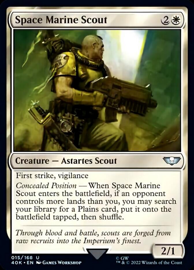Space Marine Scout (Surge Foil) [Warhammer 40,000] | Shuffle n Cut Hobbies & Games