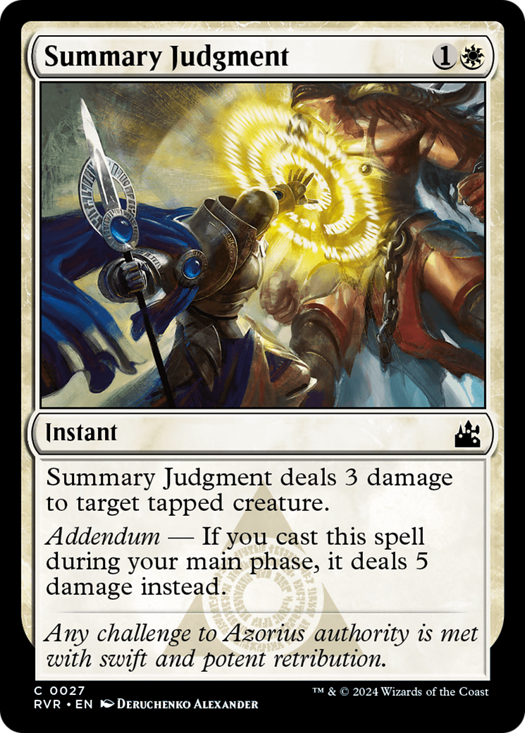 Summary Judgment [Ravnica Remastered] | Shuffle n Cut Hobbies & Games