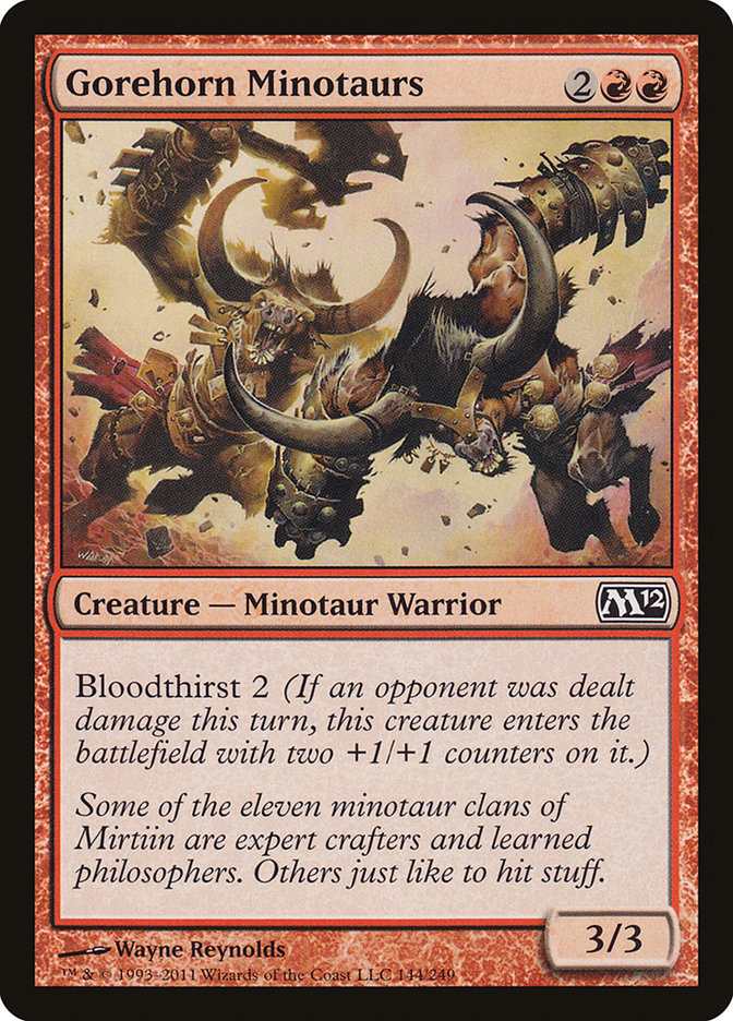 Gorehorn Minotaurs [Magic 2012] | Shuffle n Cut Hobbies & Games