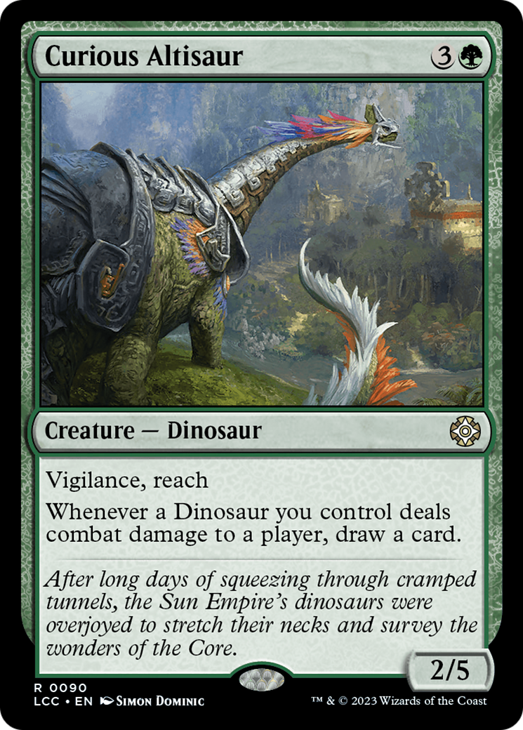 Curious Altisaur [The Lost Caverns of Ixalan Commander] | Shuffle n Cut Hobbies & Games