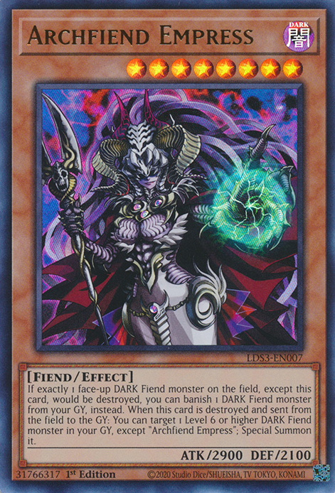 Archfiend Empress [LDS3-EN007] Ultra Rare | Shuffle n Cut Hobbies & Games