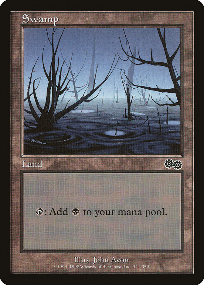 Swamp (341) [Urza's Saga] | Shuffle n Cut Hobbies & Games