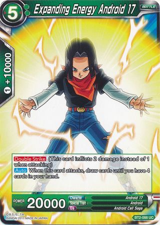 Expanding Energy Android 17 [BT2-088] | Shuffle n Cut Hobbies & Games