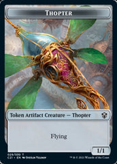 Golem (025) // Thopter Double-Sided Token [Commander 2021 Tokens] | Shuffle n Cut Hobbies & Games