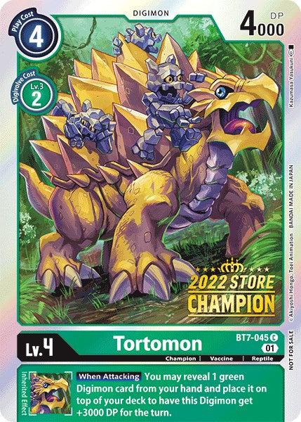 Tortomon [BT7-045] (2022 Store Champion) [Next Adventure Promos] | Shuffle n Cut Hobbies & Games