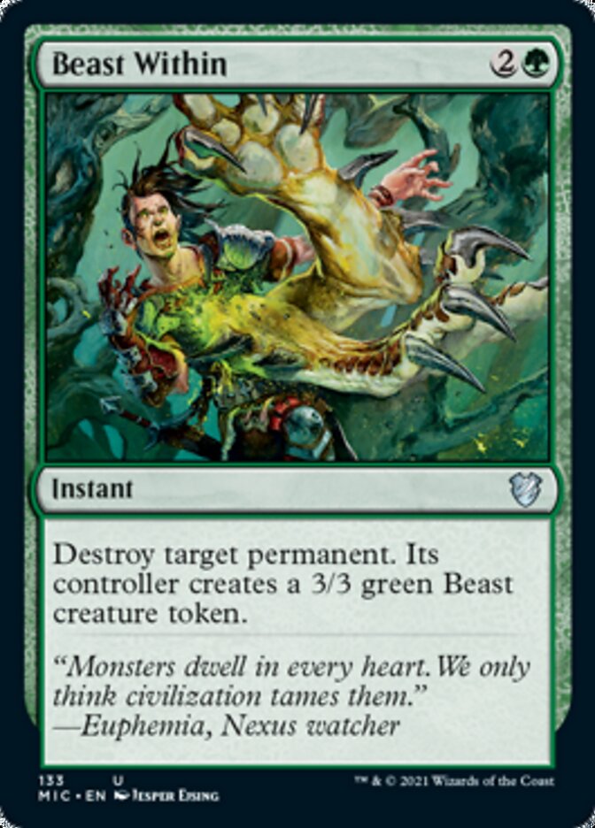 Beast Within [Innistrad: Midnight Hunt Commander] | Shuffle n Cut Hobbies & Games