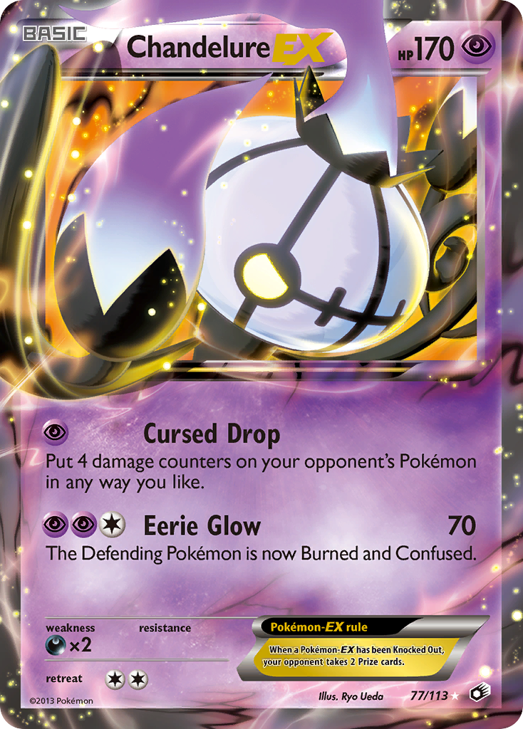 Chandelure EX (77/113) [Black & White: Legendary Treasures] | Shuffle n Cut Hobbies & Games