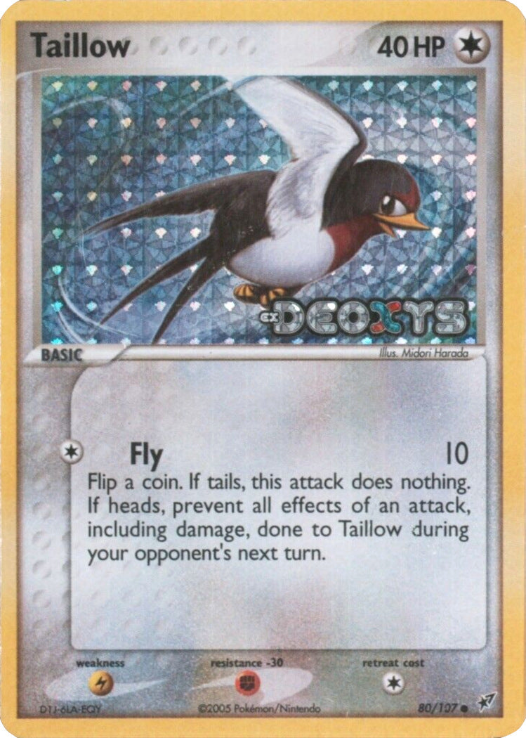 Taillow (80/107) (Stamped) [EX: Deoxys] | Shuffle n Cut Hobbies & Games